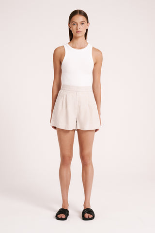 Thilda Tailored Short - Natural