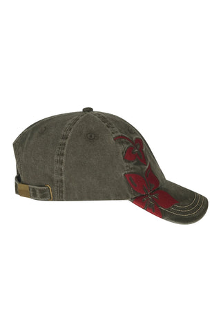Hibiscus Cap - Washed Brown/Red