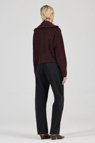 Loom Cardigan  - Dark Cherry