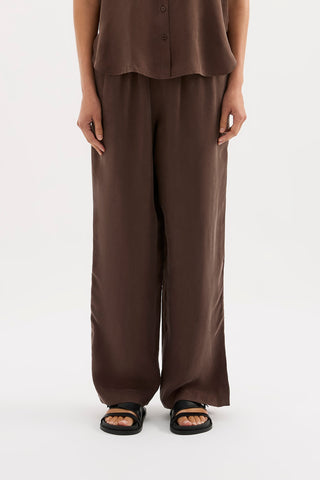 Dara Cupro Pant - Chocolate