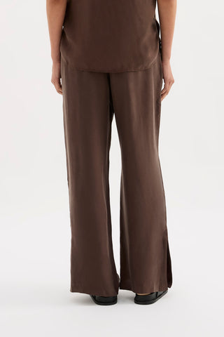 Dara Cupro Pant - Chocolate