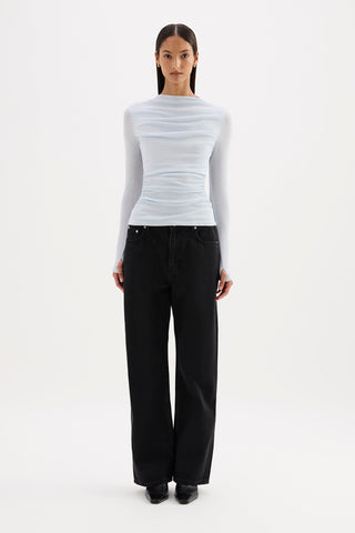 Calister Mesh Long Sleeve Top - Glacier