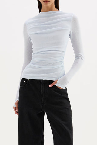 Calister Mesh Long Sleeve Top - Glacier