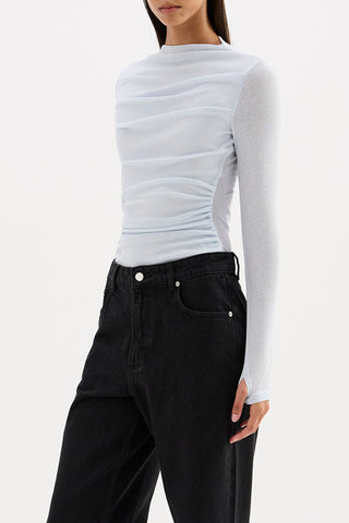 Calister Mesh Long Sleeve Top - Glacier