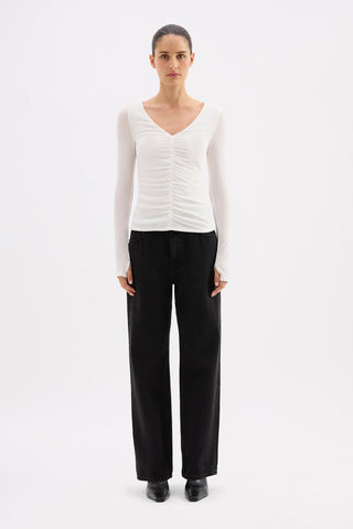 Gigi Mesh Top - Salt
