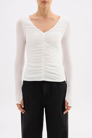 Gigi Mesh Top - Salt
