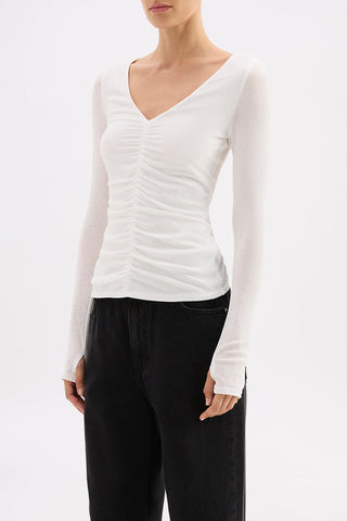 Gigi Mesh Top - Salt