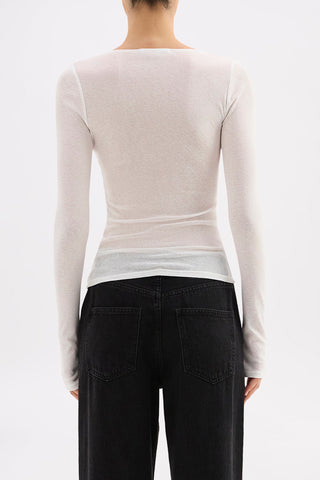Gigi Mesh Top - Salt