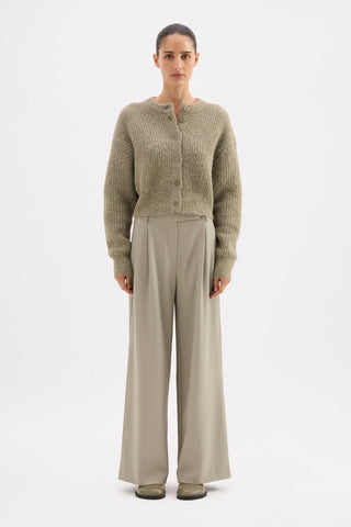 Nixon Cropped Cardigan - Vine