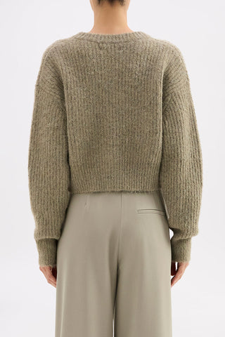 Nixon Cropped Cardigan - Vine
