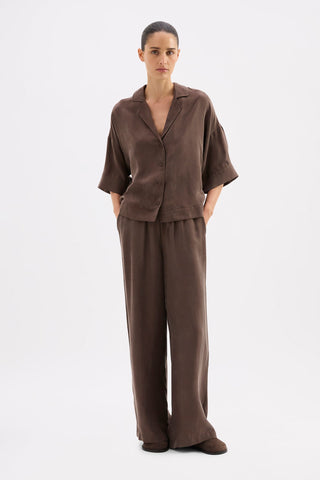 Rika Cupro Pant - Walnut