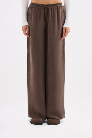 Rika Cupro Pant - Walnut