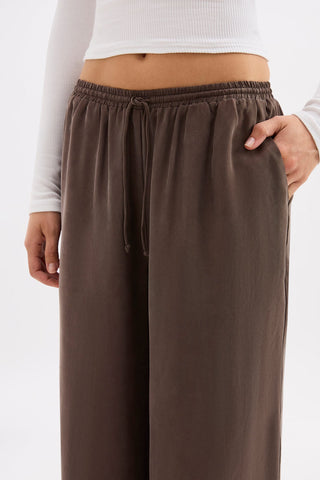 Rika Cupro Pant - Walnut