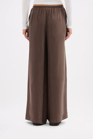 Rika Cupro Pant - Walnut
