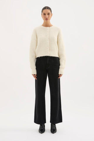 Nixon Cropped Cardigan - Ivory