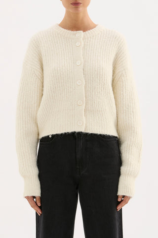 Nixon Cropped Cardigan - Ivory