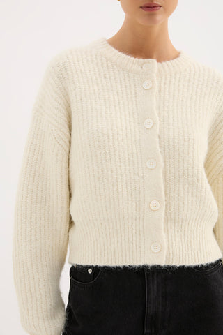 Nixon Cropped Cardigan - Ivory