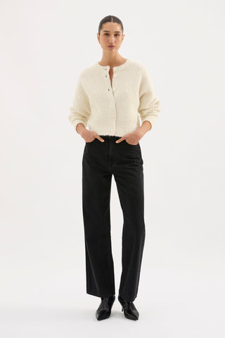 Nixon Cropped Cardigan - Ivory