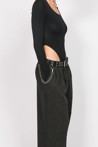 Trinity Cut-Out Body Suit - Black