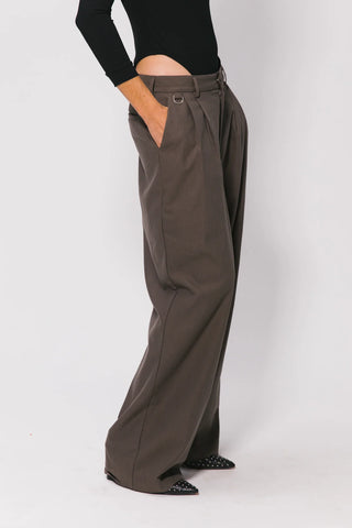 Westwood Pleated Pant - Charcoal
