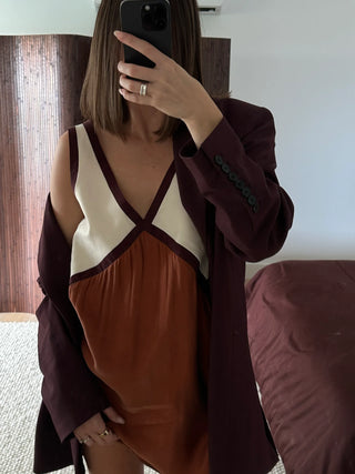 The Adriana Mini Dress - Ochre