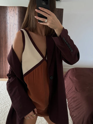 The Adriana Mini Dress - Ochre