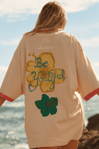 Seas The Day Hotel Tee - Sand