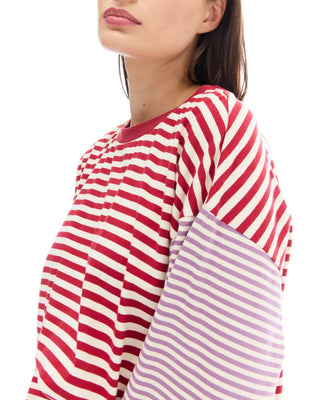 Lexy Soft Stripe Patchwork Long sleeve