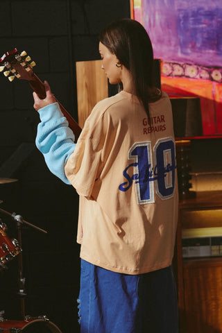 The Sabbi Custom Long Sleeve Tee - Apricot