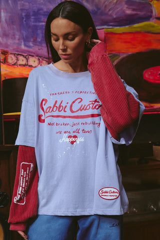 The Sabbi Custom Long Sleeve Tee - Lilac