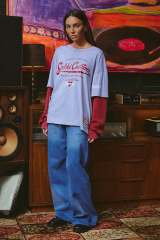The Sabbi Custom Long Sleeve Tee - Lilac
