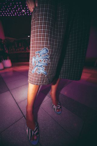 Tokyo Plaid Short