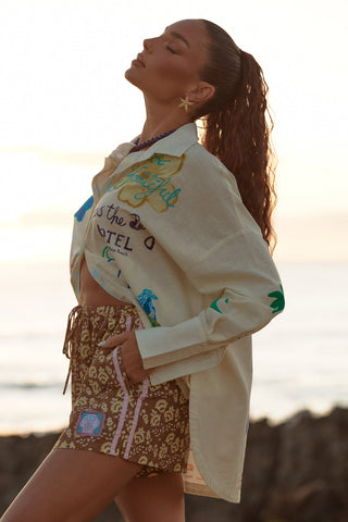 Seas The Day Don Julio Shirt - Cream