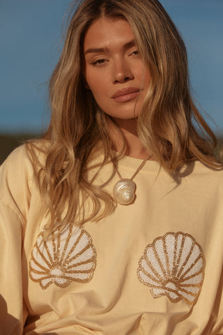 Shell Titty Tee - Sand