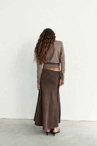 Contour Long Sleeve Top - Stone