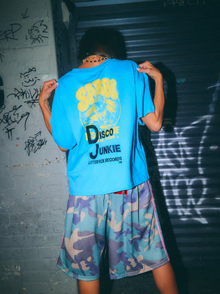 Vacay Records Tee - Blue