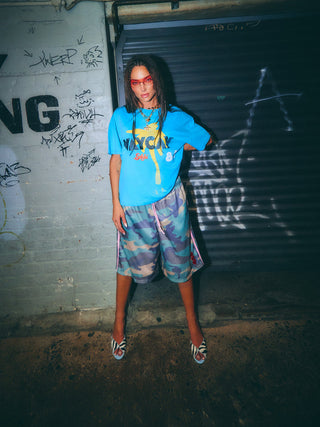 Vacay Records Tee - Blue