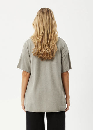 Slay Oversized Hemp Tee - Olive