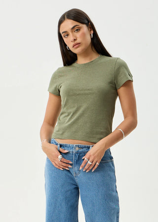 Carmen - Baby Tee - Deep Olive