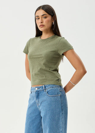 Carmen - Baby Tee - Deep Olive