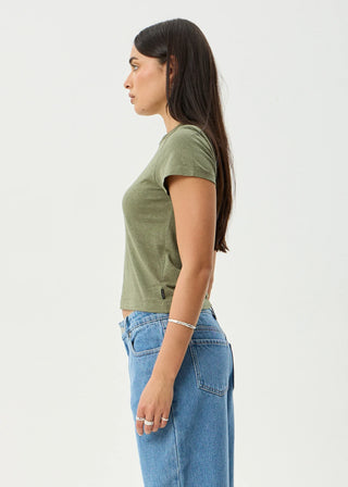Carmen - Baby Tee - Deep Olive