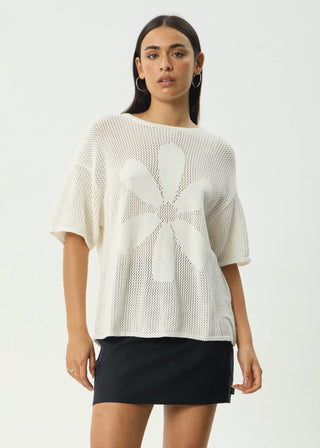 Riley Knit Tee - White