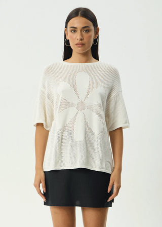 Riley Knit Tee - White