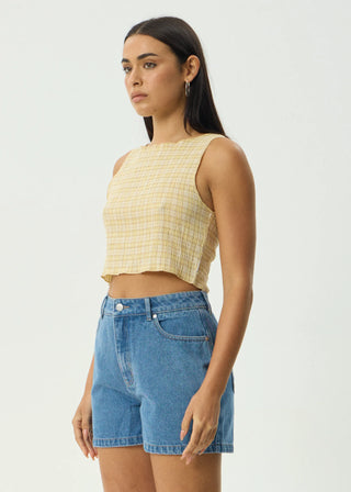 Sunday Seersucker Sleeveless Top