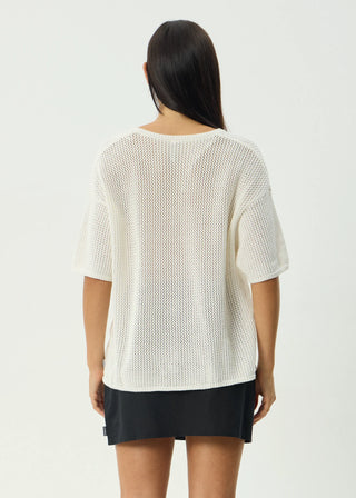 Riley Knit Tee - White