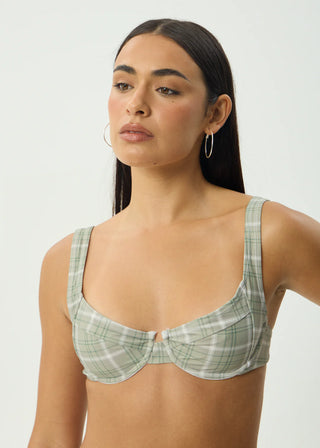 Scout Bikini Top - Olive Check