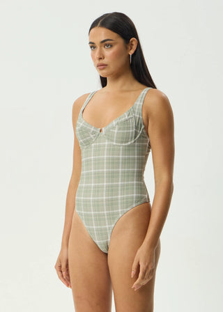 Scout One Piece - Olive Check