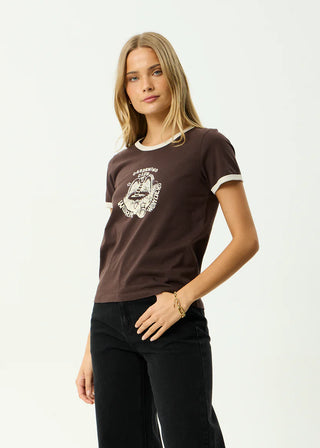 Wonders Ringer Tee - Coffee