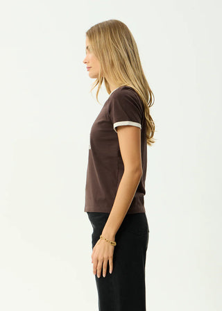 Wonders Ringer Tee - Coffee