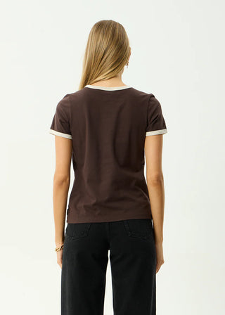 Wonders Ringer Tee - Coffee